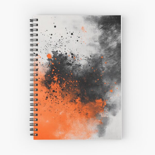 Item preview, Abstract Orange and Black Ink Explosion. designed and sold by ML-Media.