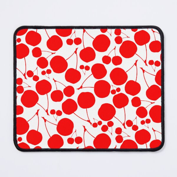 Item preview, Tossed Crabapple Duo Red on White Half-Drop designed and sold by Art in My Loft.