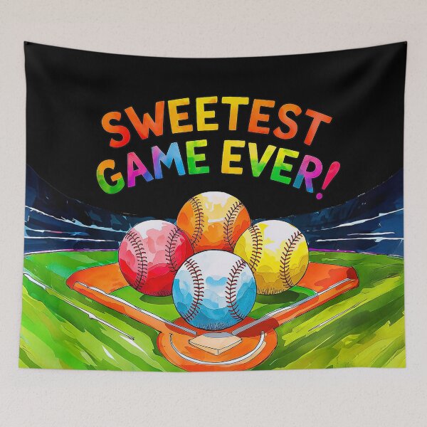 Item preview, Baseball Ice Cream Colorful Sweetest Game Ever  designed and sold by Amanda's Factory.