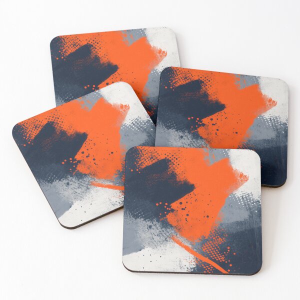 Item preview, Abstract Orange and Blue Paint Splatter. designed and sold by RGShirtWorks.