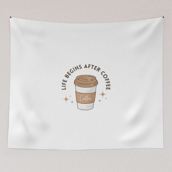 Item preview, LIFE BEGINS AFTER COFFE designed and sold by ArtByCamillus.