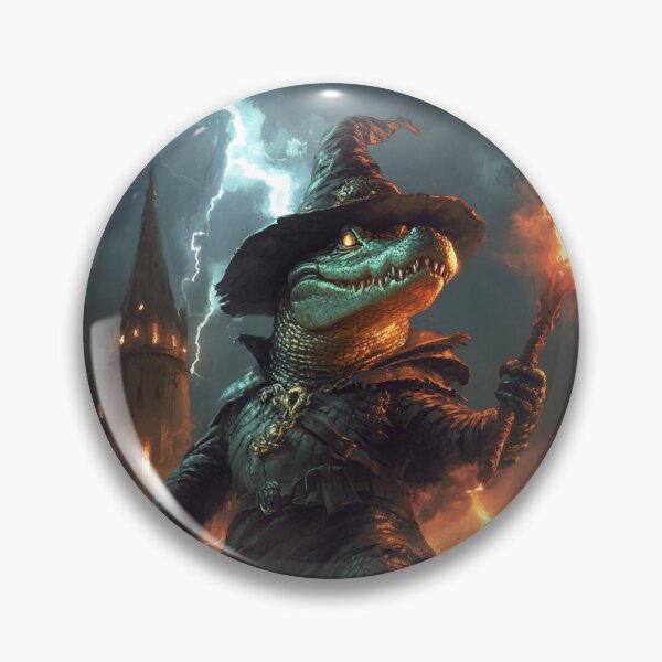 Artikelvorschau, Episches Fantasy-Alligator-Zauberer-Krokodil entworfen und verkauft von RockFireMerch.