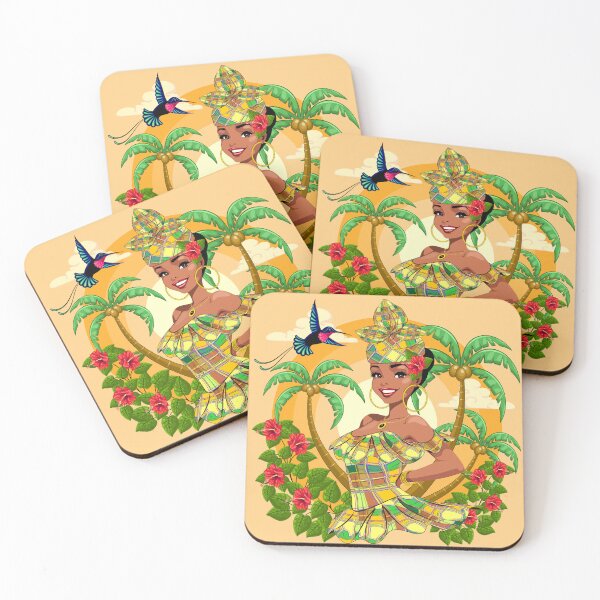 Item preview, Caribbean girl Beautiful Smile designed and sold by BluedarkArt.