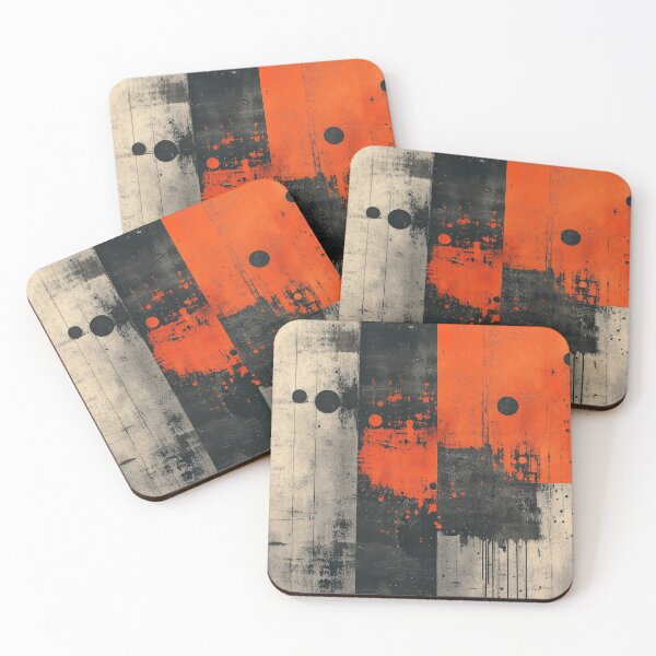 Item preview, Abstract Orange Black Grey Texture designed and sold by RGShirtWorks.