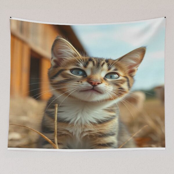 Item preview, Cat in a farm designed and sold by BubuAndDuduShop.