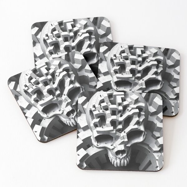 Item preview, MC Escher Style – Skull Cliff of Infinite Illusions designed and sold by WAUZ.