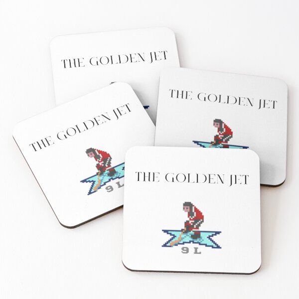 Artikelvorschau, 8bit Hockey Golden Jet entworfen und verkauft von Pop, Culture and Stuff.
