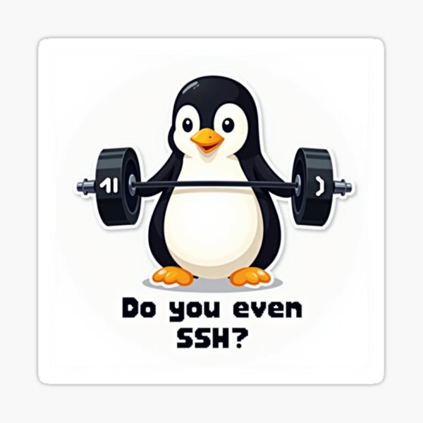 Item preview, Do You Even SSH? – Linux Geek Humor designed and sold by JaksaDesignHub.