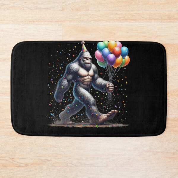 Item preview, Bigfoot Sasquatch Birthday Party Hat Balloons Funny designed and sold by Kimberley King Art  King Art.