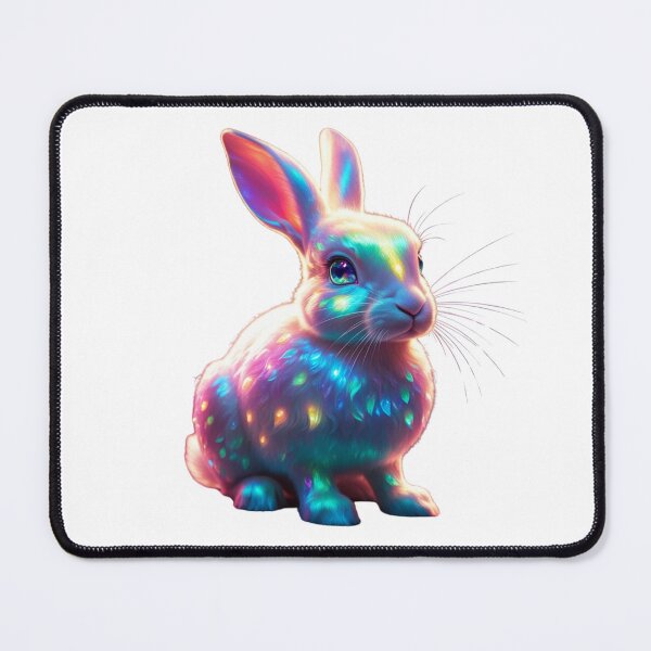 Item preview, Radiant Rainbow Bunny – Magical Neon Animal  designed and sold by GloriousArtSKD.