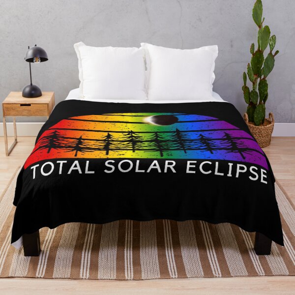 Item preview, Total Solar Eclipse, Classic pride flag graphic, sun and moon Trees, pride graphic, Total Solar Eclipse, Astronomy, night sky, star gazing, eclipse, outdoors, nature, night sky, designed and sold by PrideBeProud.