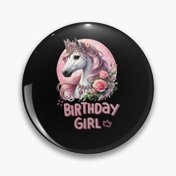 Item preview, Birthday Princess Girl Pony  designed and sold by The Art of Kkatarynka.