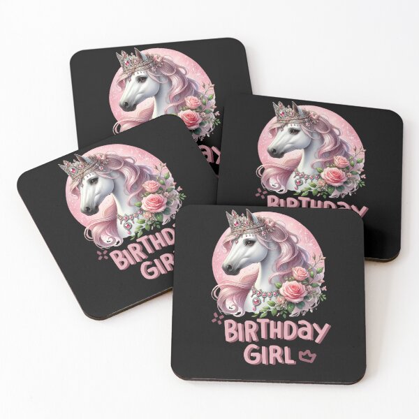 Item preview, Birthday Princess Girl Pony  designed and sold by The Art of Kkatarynka.