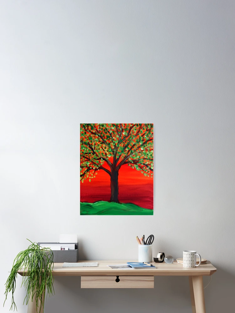 Thumbnail 2 of 3, Poster, Sunset Tree designed and sold by William Gushue.