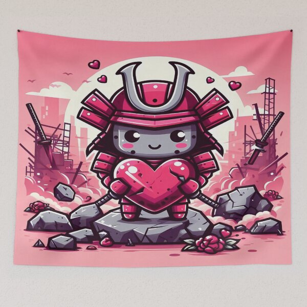 Item preview, Cyber Shogun Rockbot – The Ultimate Warrior of Power and Rebellion - Valentine’s Day - Model 11 designed and sold by NeonBot_Shop.