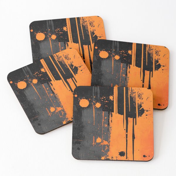 Item preview, Abstract Orange and Black Splatter designed and sold by RGShirtWorks.
