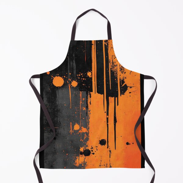 Item preview, Abstract Orange and Black Splatter designed and sold by RGShirtWorks.