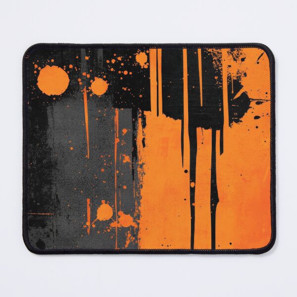 Item preview, Abstract Orange and Black Splatter designed and sold by ML-Media.