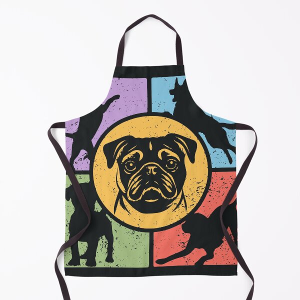 Item preview, Pug's Dream - Pastel Retro Mosaic for Dog Lovers designed and sold by TuncGK.
