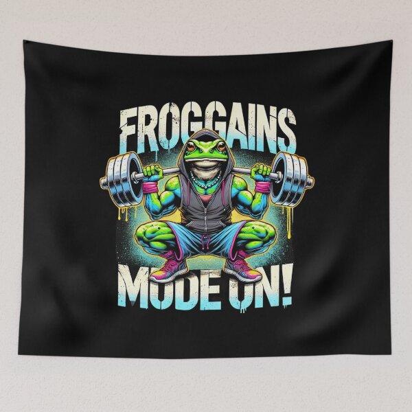Item preview, Frog athlete - muscle highlight designed and sold by ATOTI.