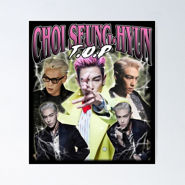 Item preview, Choi Seung Hyun (T.O.P) Fan T-Shirt - Inspired K-Pop Graphic Tee for Fan designed and sold by quotes-print.