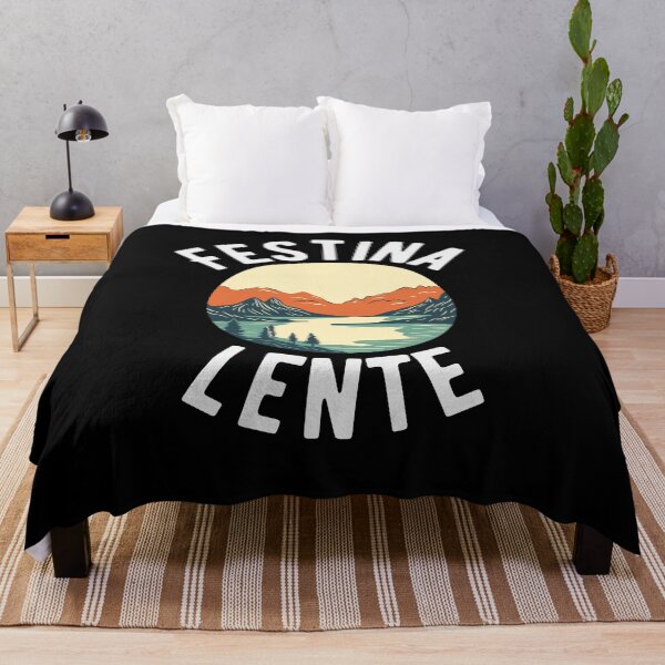 Item preview, Festina Lente Make Haste Slowly Latin motivational phrase designed and sold by snowry.
