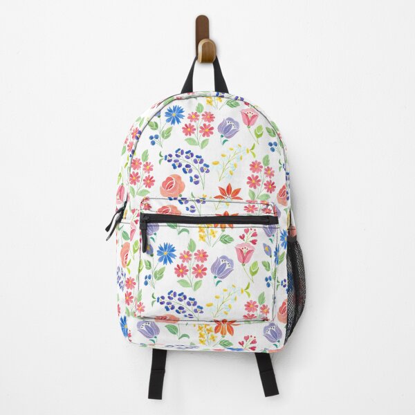 Item preview, Hungarian folk art watercolor florals designed and sold by Blooming June Design.