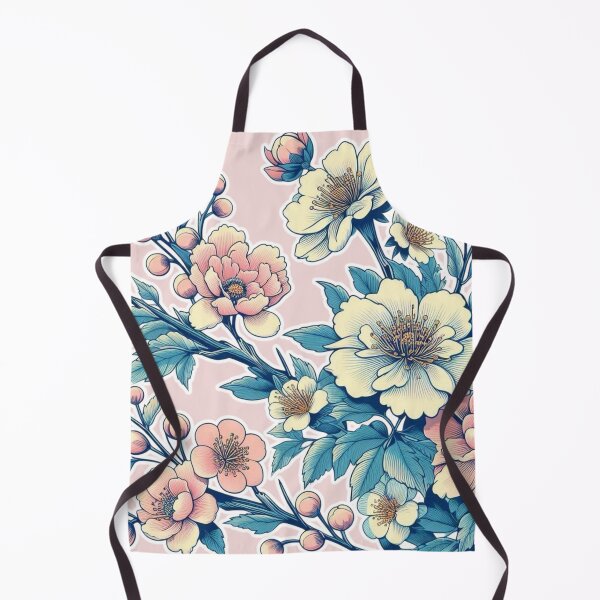 Item preview, Flowers, botanical, spring, floral pattern, cottagecore, japanese pop art designed and sold by Sugar Wisdom .