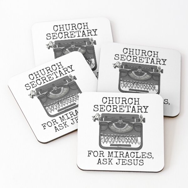 Item preview, Church Secretary, For Miracles Ask Jesus, Christian Funny designed and sold by doodlerob.