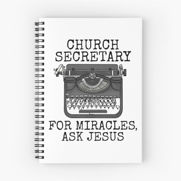 Item preview, Church Secretary, For Miracles Ask Jesus, Christian Funny designed and sold by doodlerob.
