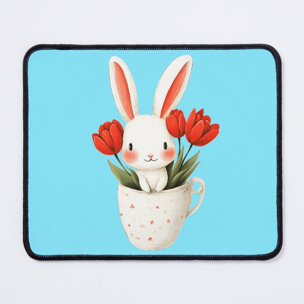Item preview, Cute Rabbit Like a Red Tulip designed and sold by Anicue.