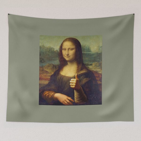 Item preview, Mona Lisa Life is Good Leonardo Da Vinci Art parody designed and sold by ArtUnova.