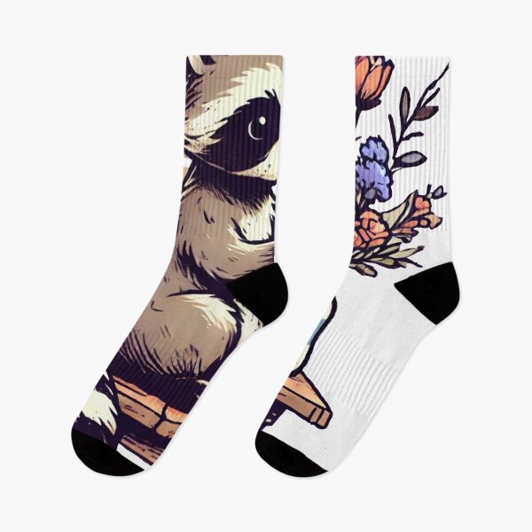 Item preview, Florist raccoon in his workshop / Florist raccoon in his workshop / 花艺师浣熊在他的工作室 designed and sold by Miarma Con Mucho Arte.