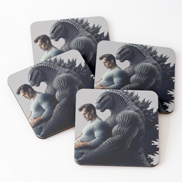 Item preview, Godzilla x Henry Cavill pregnant couple designed and sold by Endless-mind.
