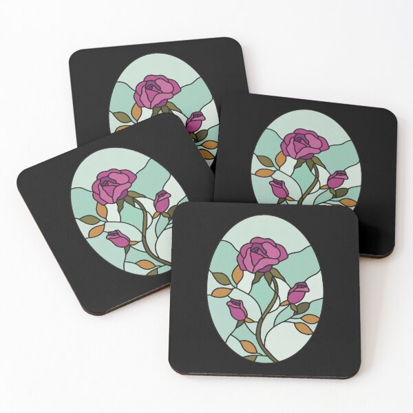 Item preview, Purple Stained Glass Roses Castlecore designed and sold by Skull Fern.