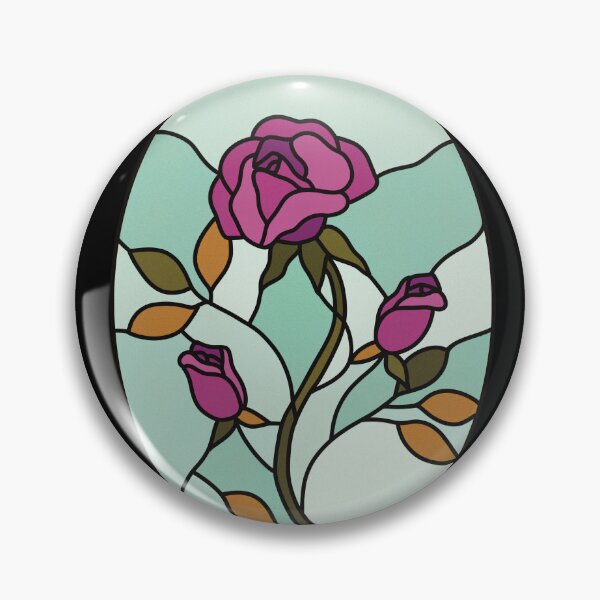 Item preview, Purple Stained Glass Roses Castlecore designed and sold by Skull Fern.