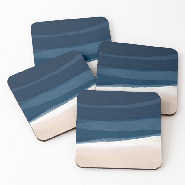 Item preview, Minimal Beach Abstract 2 | Indigo and Tan designed and sold by Menega  Sabidussi.