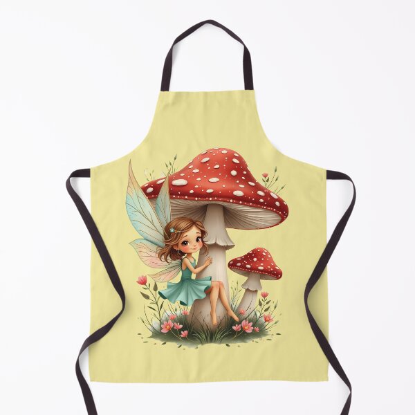 Item preview, Whimsical Fairy Sitting on a Mushroom designed and sold by VibeTCreations.