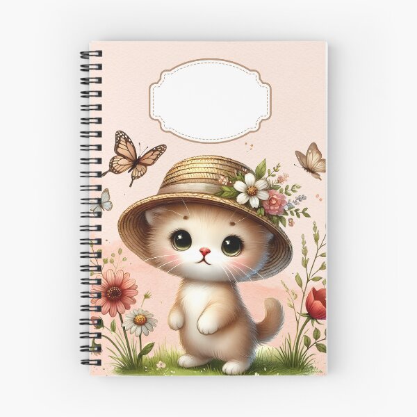 Item preview, Floral Kitten  designed and sold by BlissWishes.