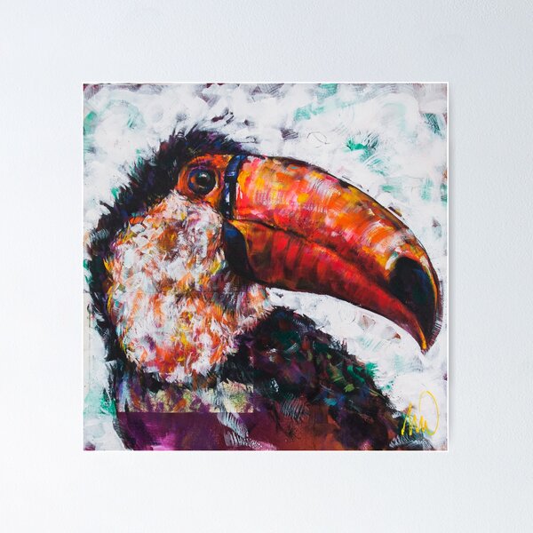 Item preview, Colourful hand-painted Toucan  designed and sold by MissWilcox.