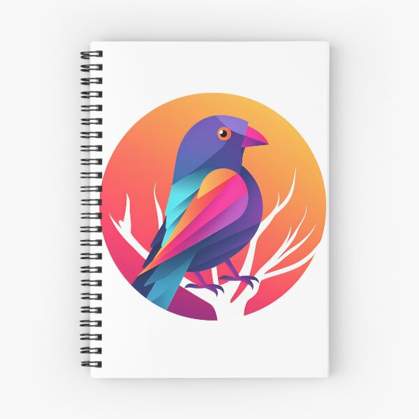 Item preview, Polygonal illustration of bird. A minimalist colored logo made of lines featuring the silhouette of a geometric bird. Simple triangular shapes and lines designed and sold by anytka.