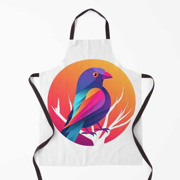 Item preview, Polygonal illustration of bird. A minimalist colored logo made of lines featuring the silhouette of a geometric bird. Simple triangular shapes and lines designed and sold by anytka.