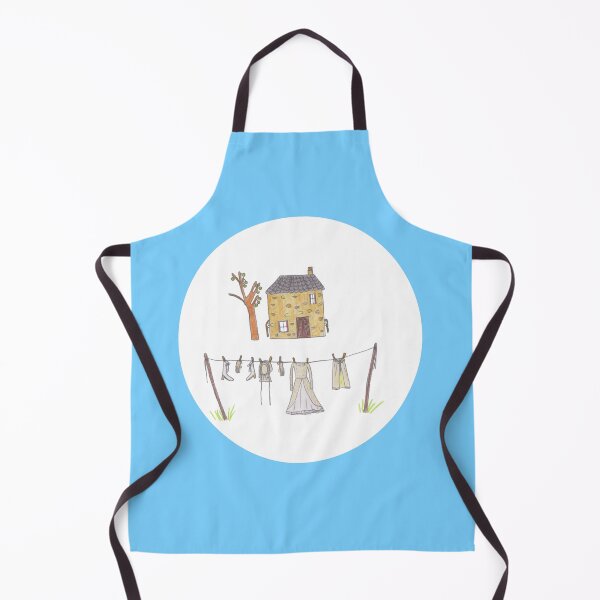 Item preview, Washing line with twins button blue designed and sold by Heirloomsart.