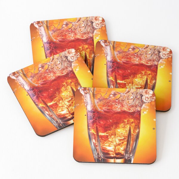 Item preview, Cocktail splashing on orange background designed and sold by anytka.