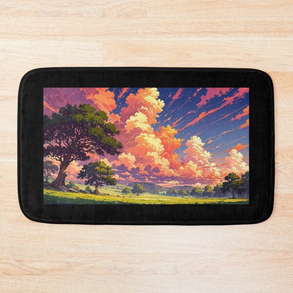 Item preview, Mountain landscape in anime style. designed and sold by ArtCraftLab.