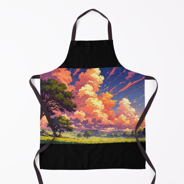 Item preview, Mountain landscape in anime style. designed and sold by ArtCraftLab.