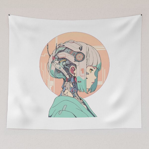 Item preview, Cyberpunk waifu geisha manga designed and sold by KOB-DESIGN ⭐⭐⭐⭐⭐.