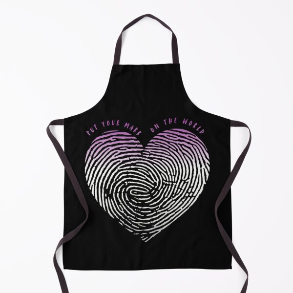 Item preview, Valentines Love, Asexual pride flag graphic, Heart thumbprint Graphic, Put your mark on the world slogan, love, 14th February, Valentines Day, Self Love, Self Care, designed and sold by PrideBeProud.