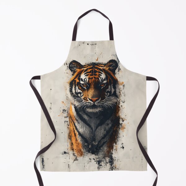 Item preview, Tiger Portrait with Splashes Wildlife Animal Nature Aesthetic designed and sold by PurrGreen.