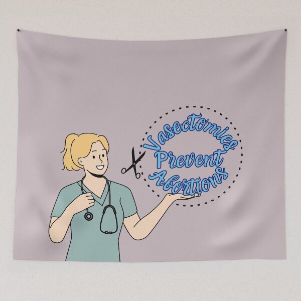 Item preview, Vasectomies Prevent Abortions PSA designed and sold by dealchica.